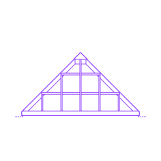 Buildings Skylights Pyramid 45 Degree Laser Cut Svg File, Free Vectors File